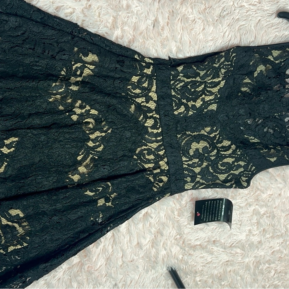 Elegant Black Lace Dress